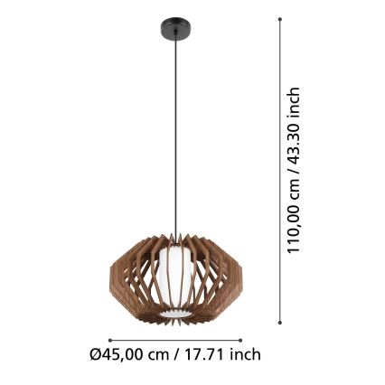 Eglo - Candelabro suspenso 1xE27/40W/230V