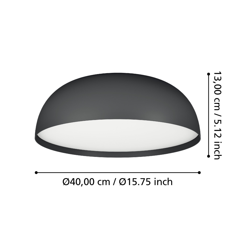Eglo - Luminária de teto LED RGBW dimmerizável 3xLED/7,5W/230V 2700-6500K diâmetro 40 cm