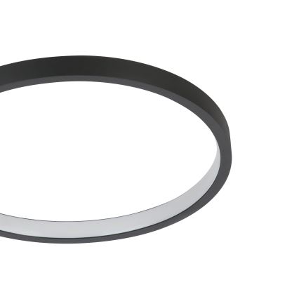 Eglo - Iluminação de teto LED com regulação LED/15W/230V preto + controlo remoto