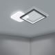 Eglo - Iluminação de teto LED com regulação LED/15W/230V preto + controlo remoto