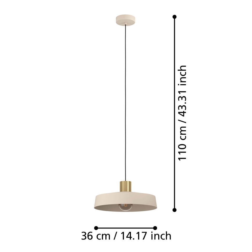 Eglo - Candeeiro suspenso 1xE27/40W/230V