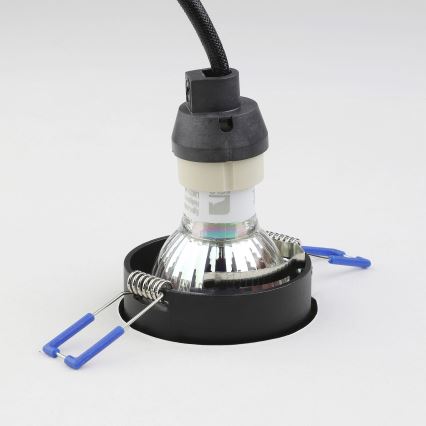 Eglo - Iluminação embutida 1xGU10/35W/230V preto