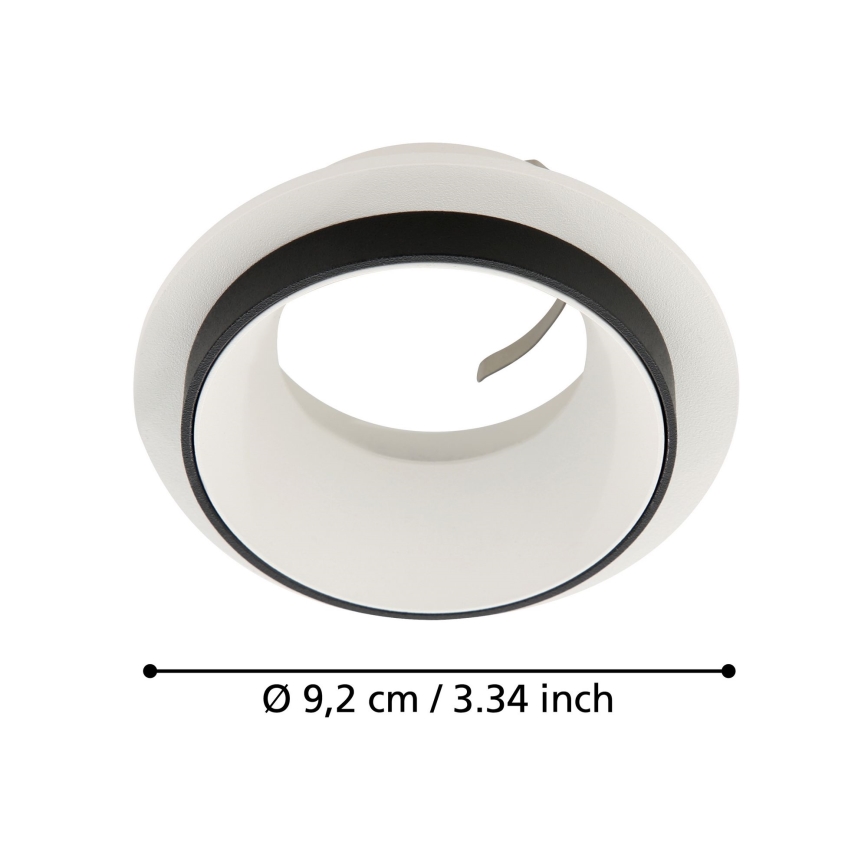 Eglo - Iluminação embutida 1xGU10/35W/230V branco