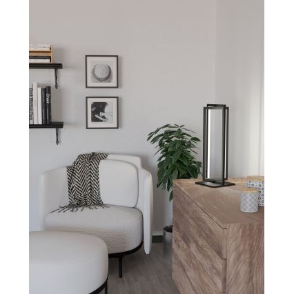 Eglo - Candeeiro de mesa LED com regulação LED/15,5W/230V + controlo remoto