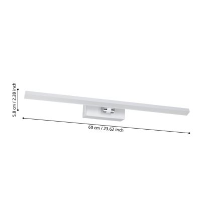Eglo - Iluminação LED para espelho de banheiro LED/5W/230V IP44 branco