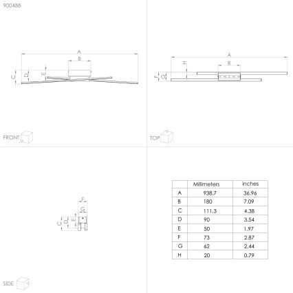 Eglo - Iluminação de teto LED com regulação 2xLED/13W/230V