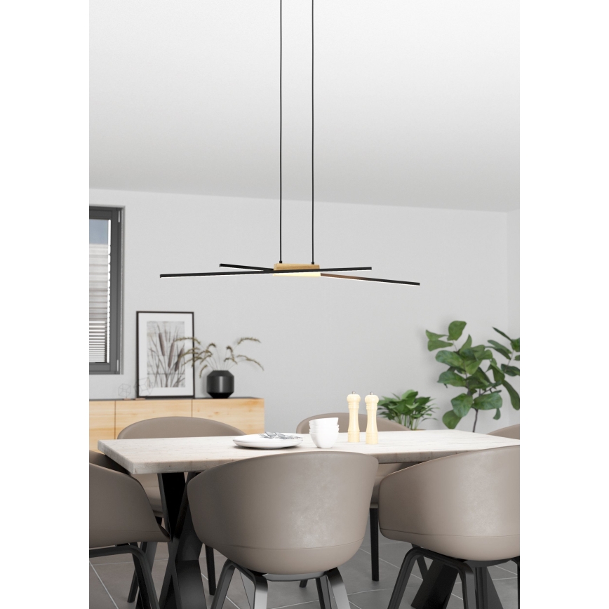 Eglo - Candelabro suspenso LED com regulação 2xLED/13W/230V