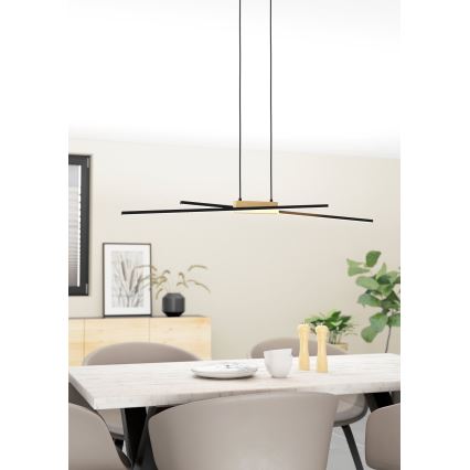 Eglo - Candelabro suspenso LED com regulação 2xLED/13W/230V