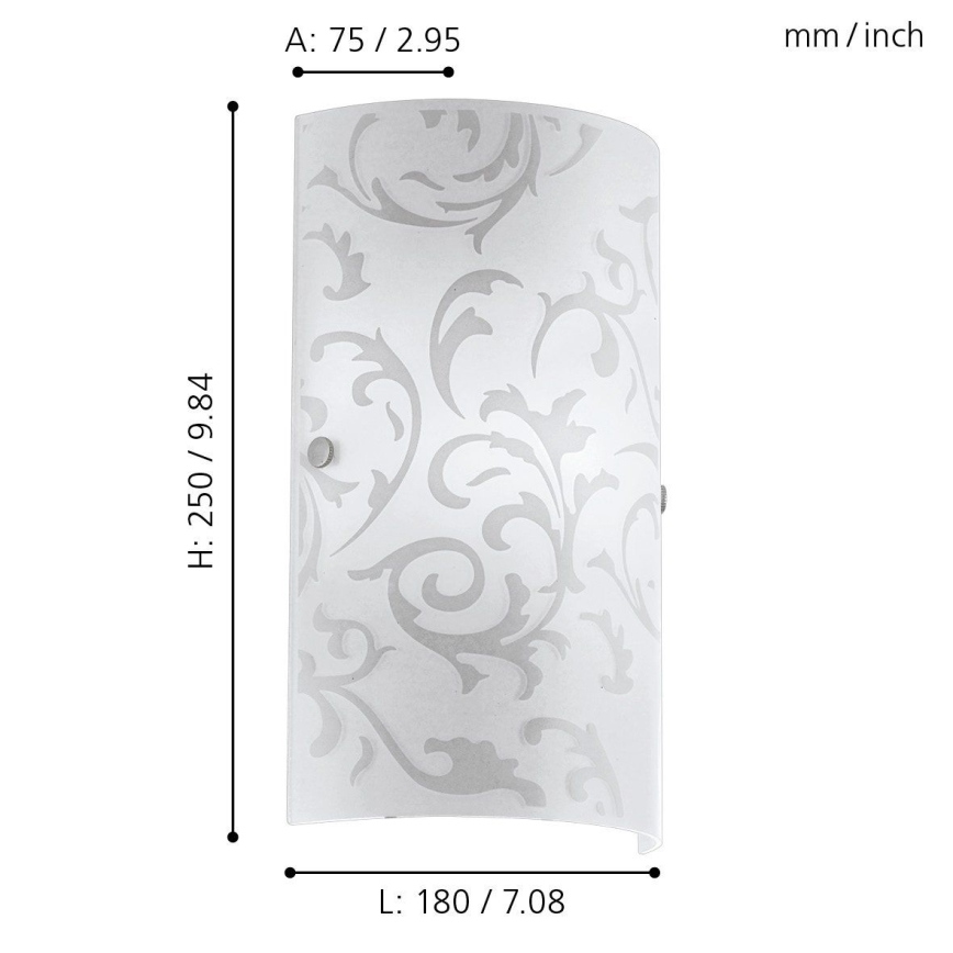 Eglo - Luz de parede 1xE14/60W/230V