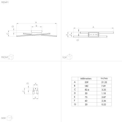 Eglo - Iluminação de parede LED 2xLED/6,3W/230V