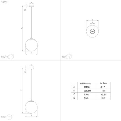 Eglo - Candelabro suspenso 1xE27/40W/230V