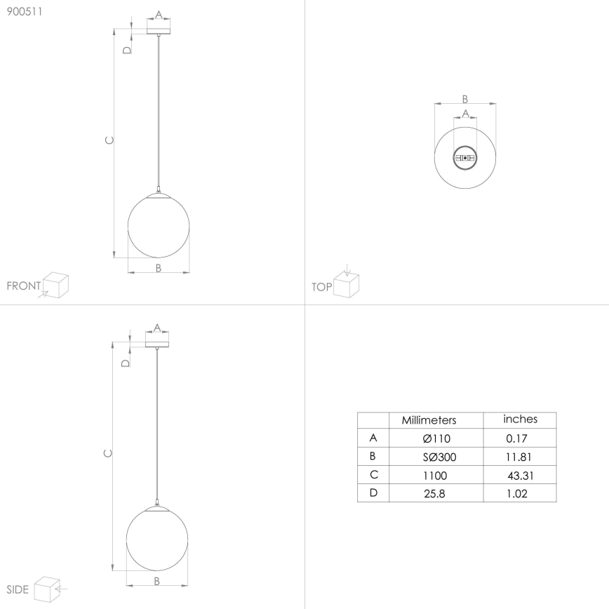Eglo - Candelabro suspenso 1xE27/40W/230V