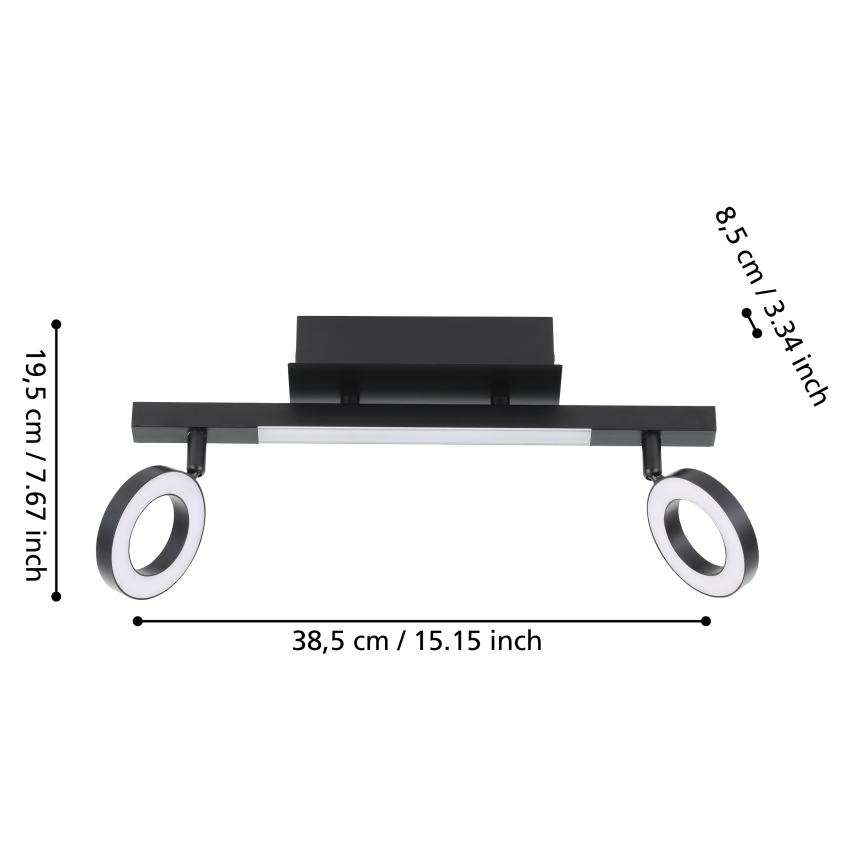 Eglo  - Foco LED 2xLED/3,2W/230V + LED/3,3W