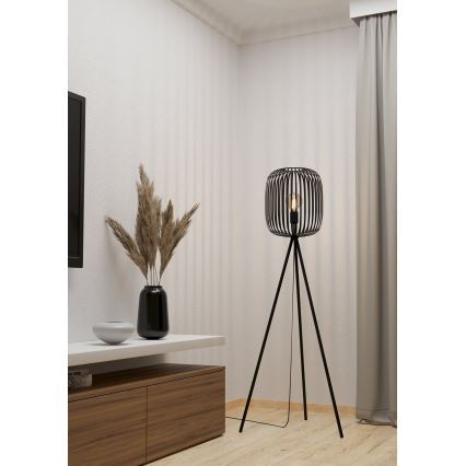 Eglo - Candeeiro de chão 1xE27/40W/230V preto