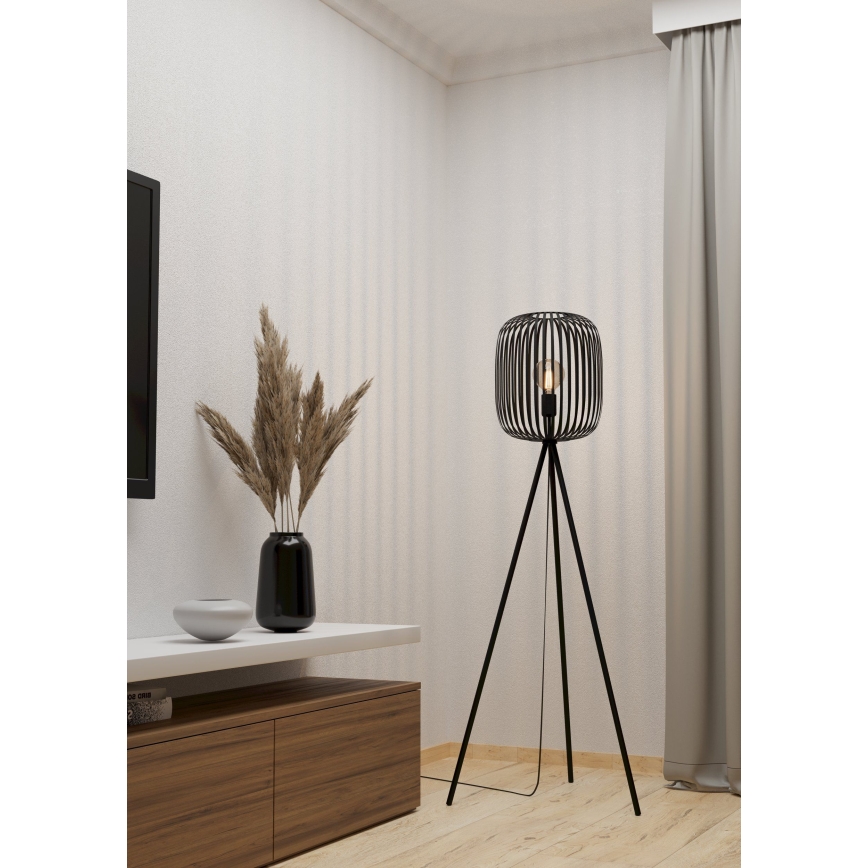 Eglo - Candeeiro de chão 1xE27/40W/230V preto