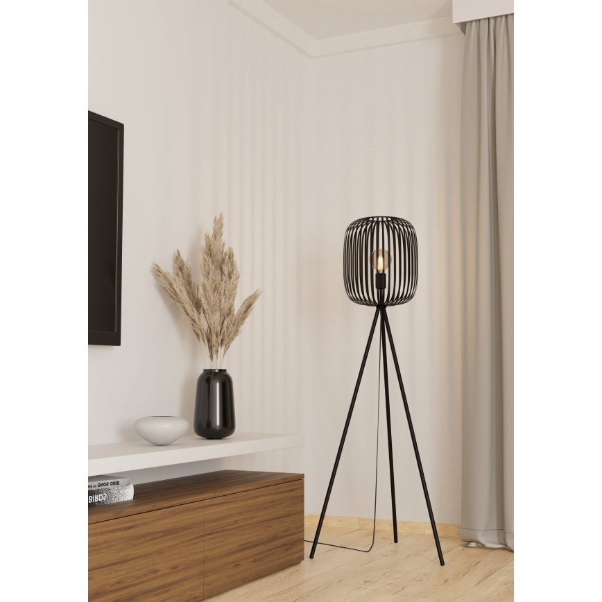 Eglo - Candeeiro de chão 1xE27/40W/230V preto