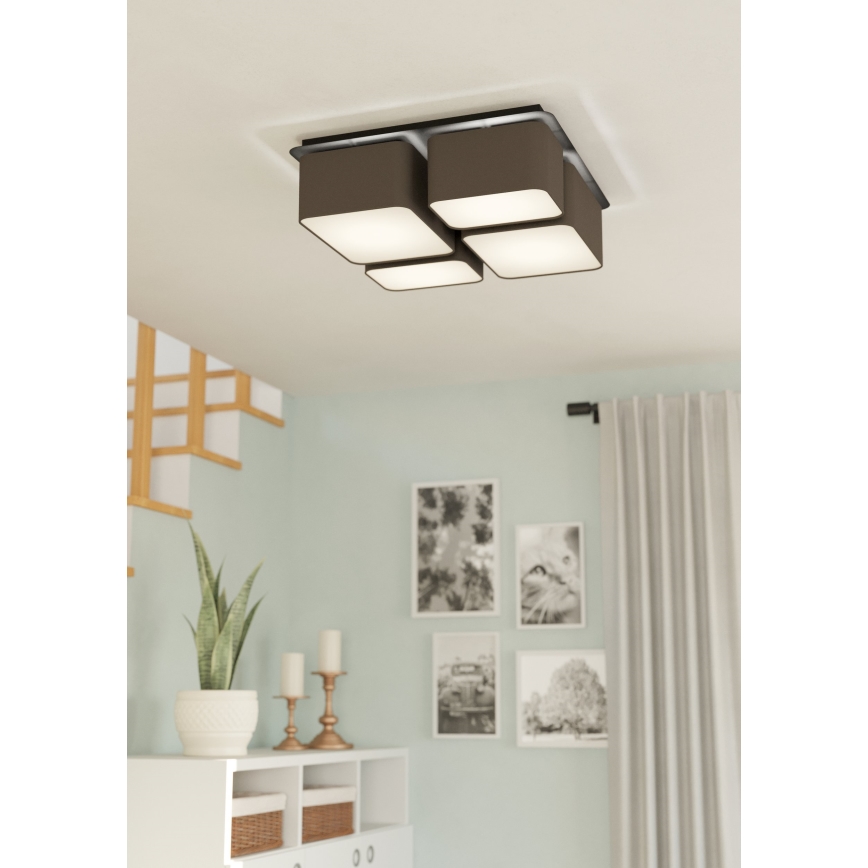 Eglo - Iluminação de teto 4xE27/28W/230V