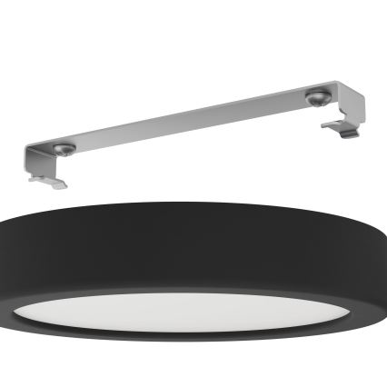 Eglo - Luminária de teto LED dimerizável, 11W, 230V, preta, Ø 16 cm