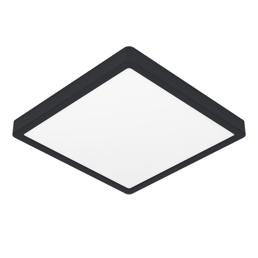 Eglo - Luminária de teto LED regulável LED/20,5W/230V preta 28,5x28,5 cm