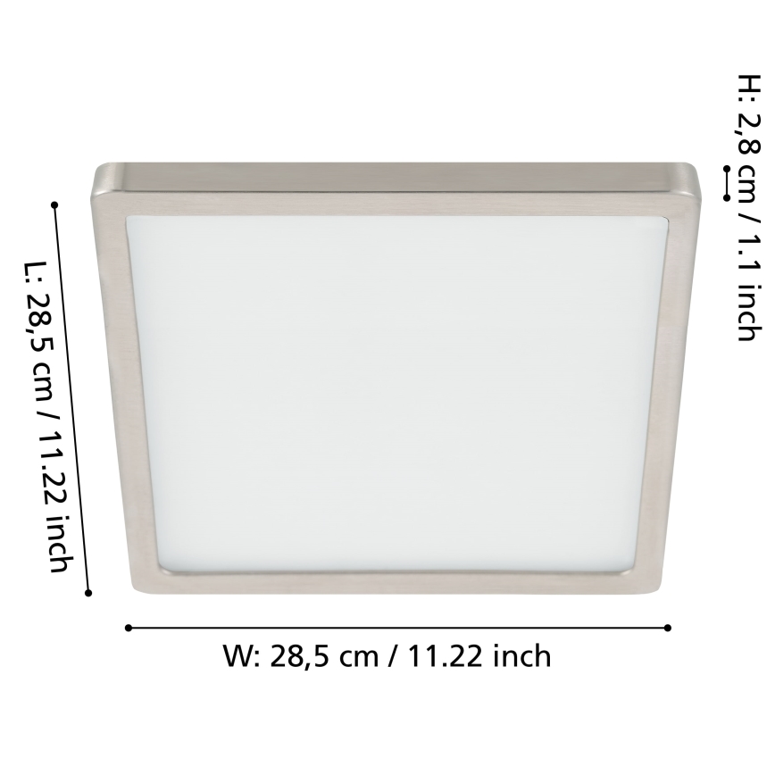 Eglo - Iluminação de teto LED com regulação LED/20,5W/230V cromado mate