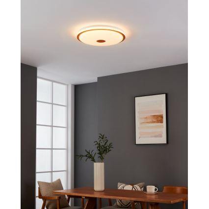 Eglo - Iluminação de teto LED com regulação LED/35W/230V + controlo remoto