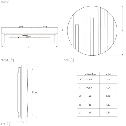 Eglo - Iluminação de teto LED LED/10W/230V diâmetro 28 cm