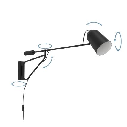 Eglo - Candeeiro de parede 1xE27/28W/230V