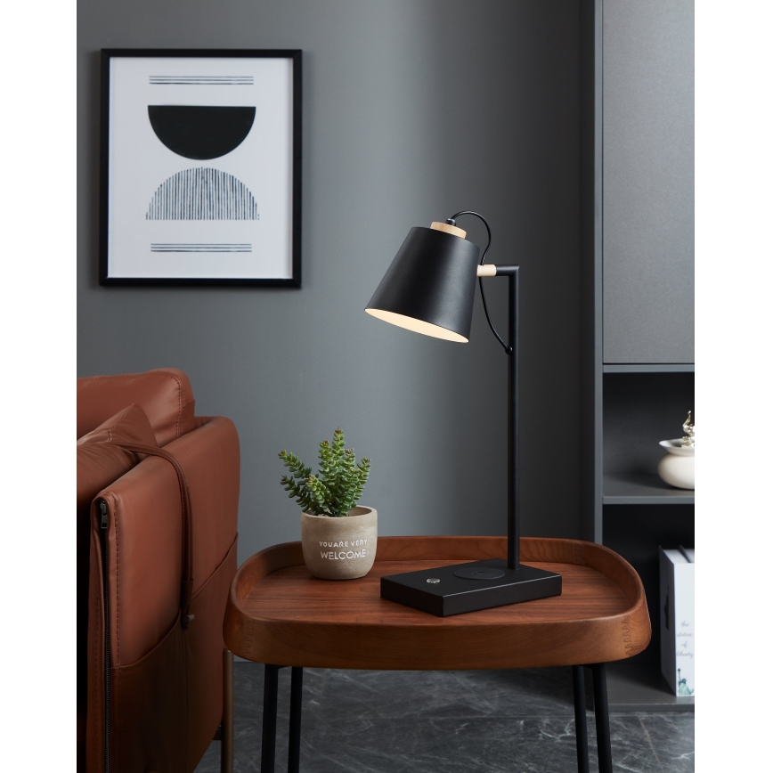 Eglo - Candeeiro LED com regulação e carregamento sem fios LED/5,5W/230V