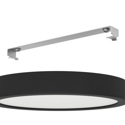 Eglo - Luminária de teto para casa de banho LED/17W/230V preta IP44 Ø 21 cm