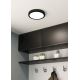 Eglo - Iluminação de teto de casa de banho LED LED/17W/230V preto IP44