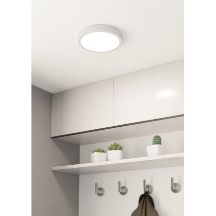 Eglo - Candeeiro de teto LED para casa de banho LED/17W/230V branco IP44 Ø 21 cm