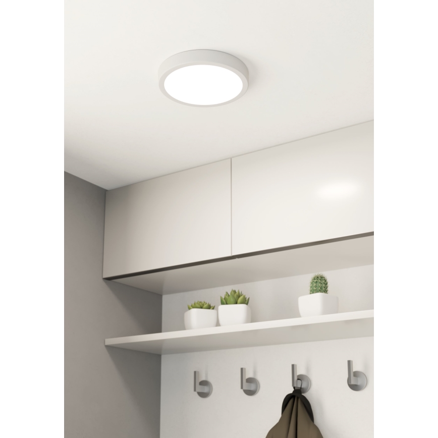 Eglo - Candeeiro de teto LED para casa de banho LED/17W/230V branco IP44 Ø 21 cm
