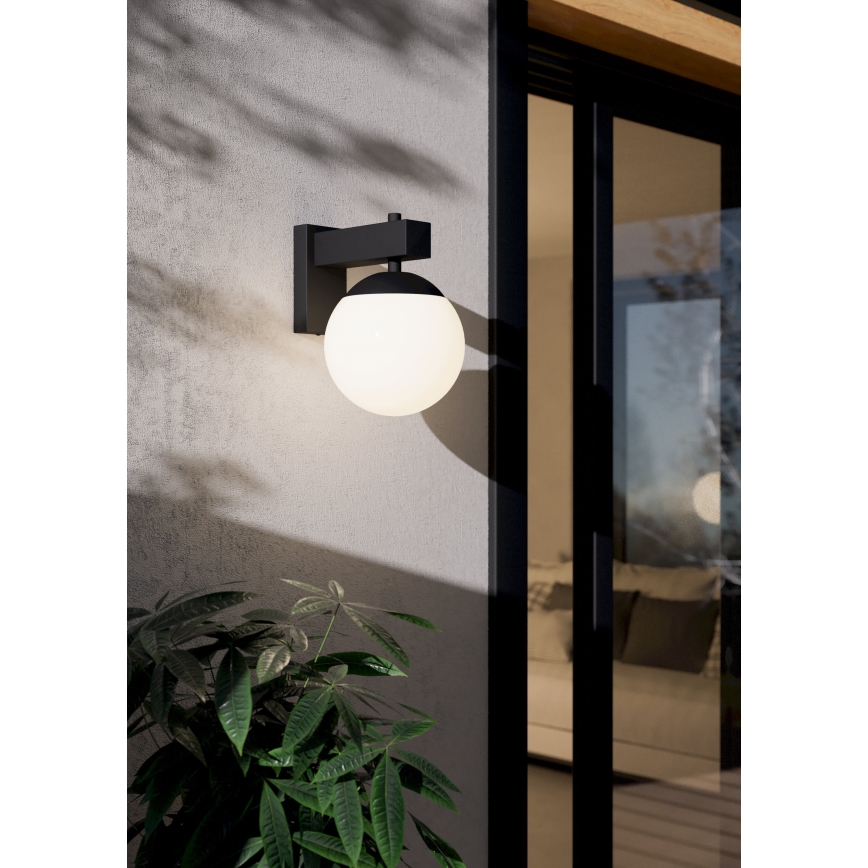 Eglo - Iluminação de parede exterior 1xE27/40W/230V preto IP44