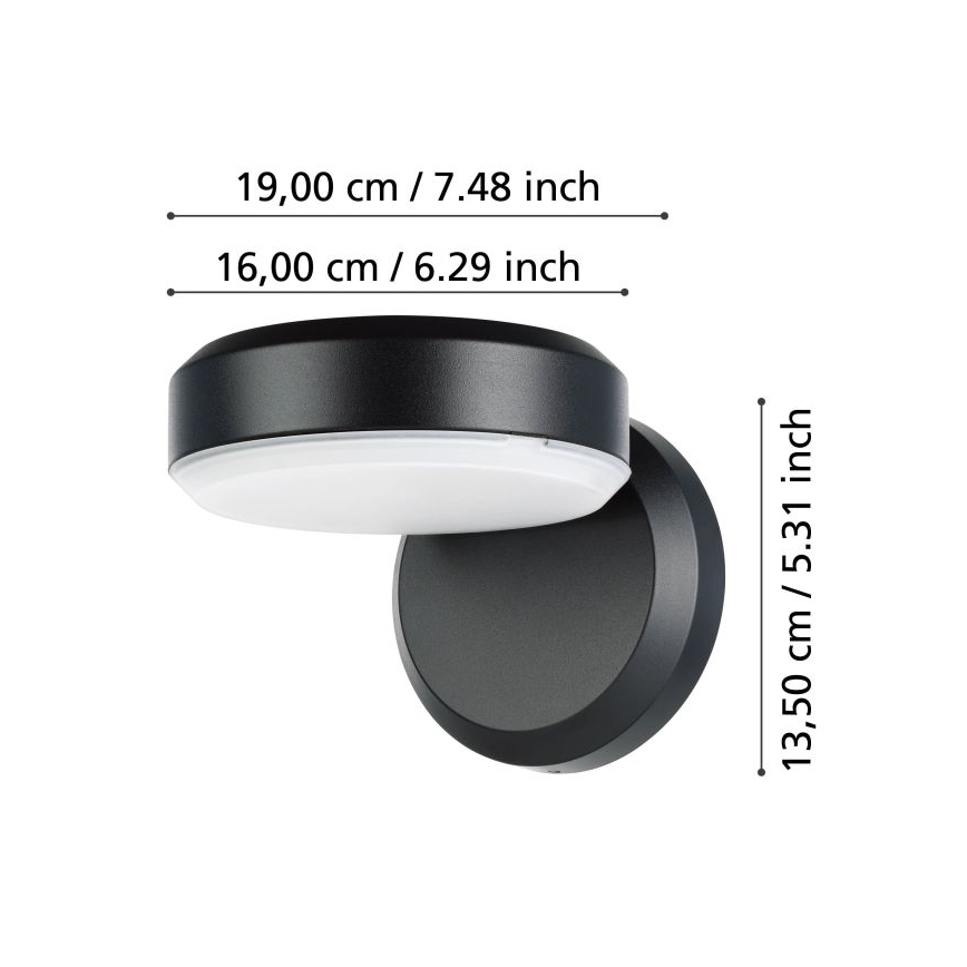 Eglo - Iluminação de parede exterior LED LED/10,8/230V IP54