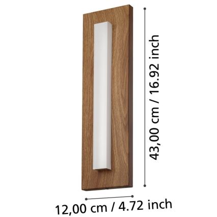 Eglo - Iluminação de parede exterior LED LED/7W/230V IP44
