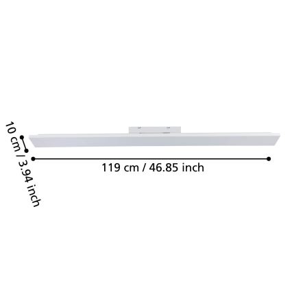 Eglo 900708 - Luminária de teto LED TURCONA-B LED/21W/230V 3000K 118,7 cm