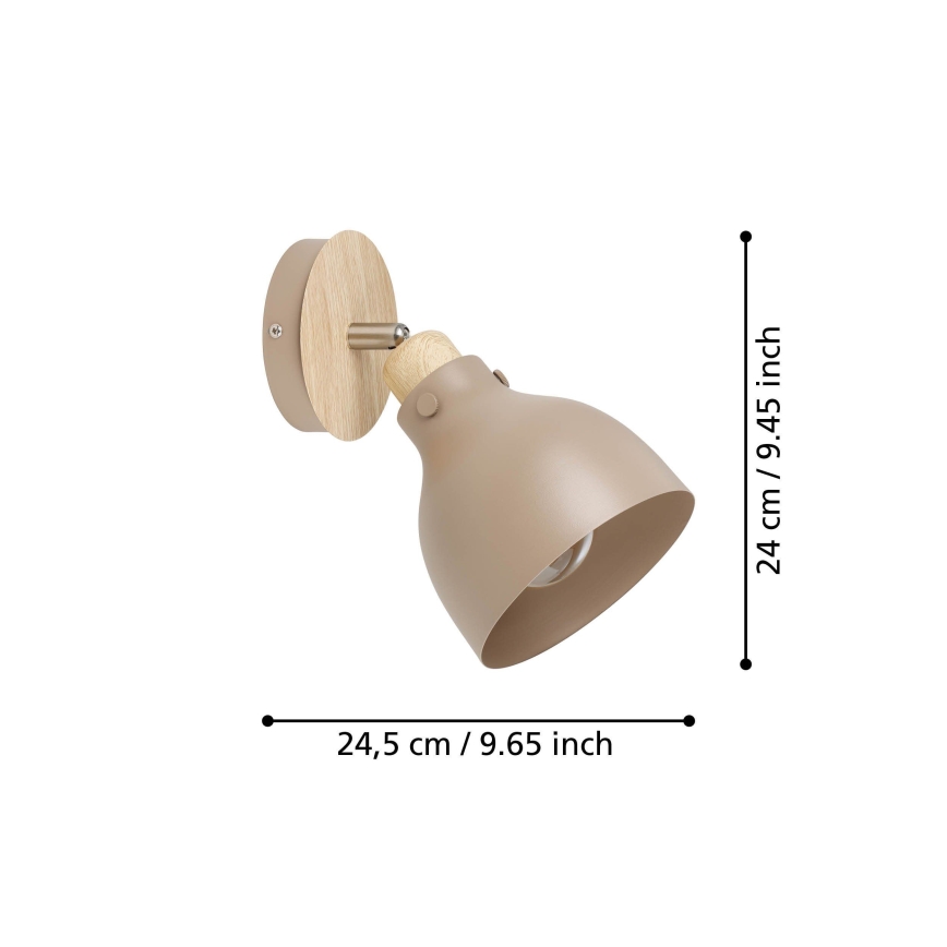 Eglo - Foco de parede 1xE27/28W/230V