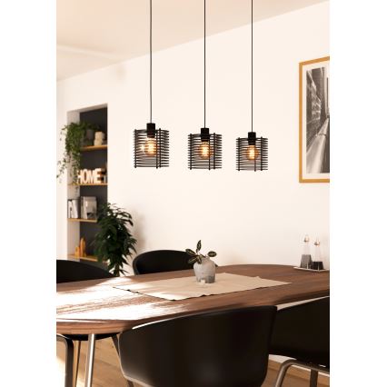 Eglo - Candelabro suspenso 3xE27/40W/230V