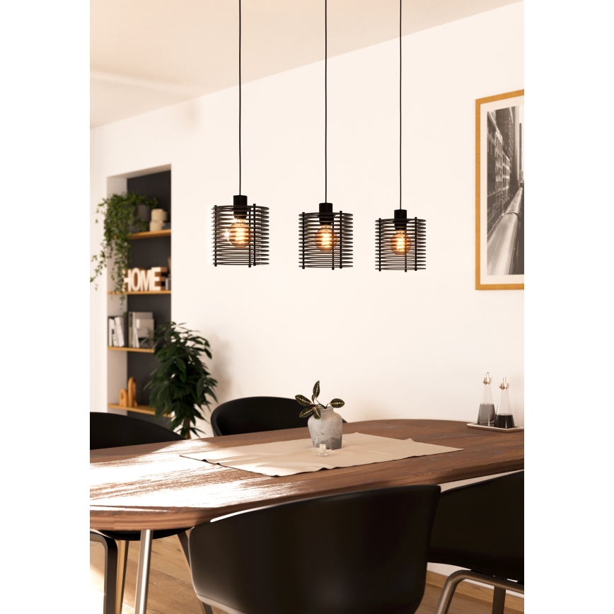 Eglo - Candelabro suspenso 3xE27/40W/230V