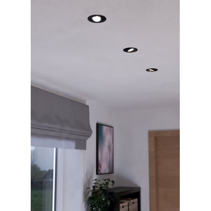 Eglo - CONJUNTO 3x Iluminação embutida LED com regulação SALICETO LED/6W/230V