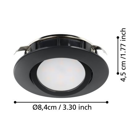 Eglo - Foco de encastrar LED com regulação/5,5W/230V
