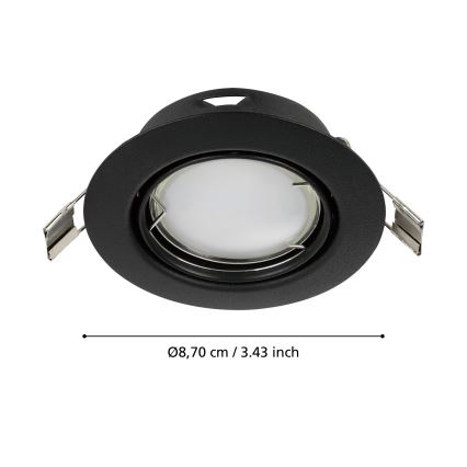 Eglo - CONJUNTO 3x Iluminação embutida LED PENETO 1xGU10/4,6W/230V