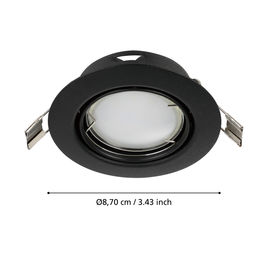 Eglo - CONJUNTO 3x Iluminação embutida LED PENETO 1xGU10/4,6W/230V