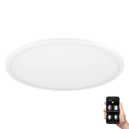 Eglo - Luminária de teto LED dimmerizável LED/33,5W/230V diâmetro 45 cm branca