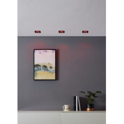 Eglo - LED RGBW Foco de encastrar com regulação LED/4,7W/230V preto