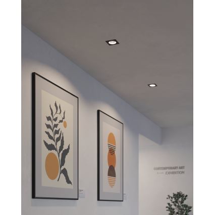 Eglo - LED RGBW Foco de encastrar com regulação LED/4,7W/230V preto