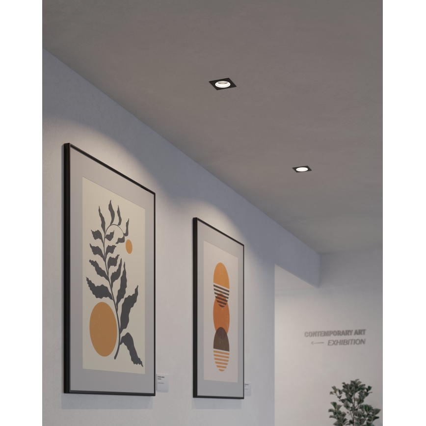 Eglo - LED RGBW Foco de encastrar com regulação LED/4,7W/230V preto