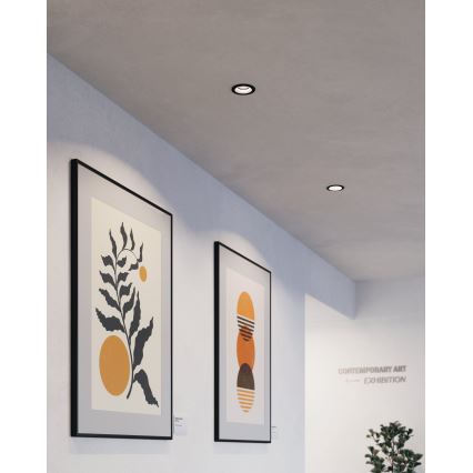 Eglo - LED RGBW Foco de encastrar com regulação LED/4,7W/230V preto