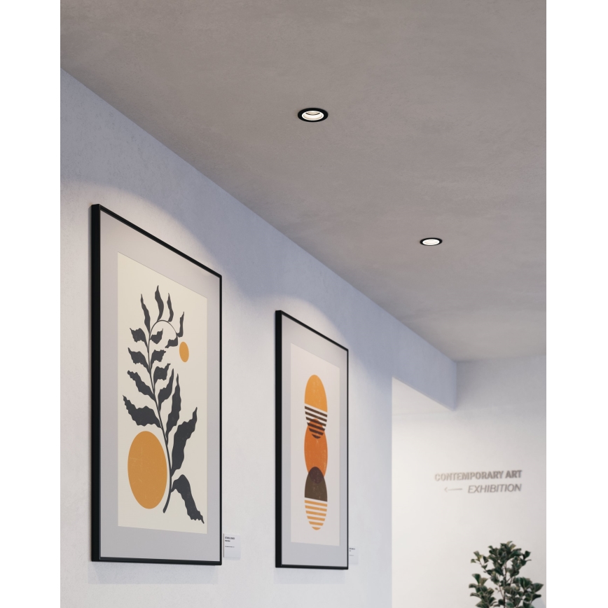 Eglo - LED RGBW Foco de encastrar com regulação LED/4,7W/230V preto