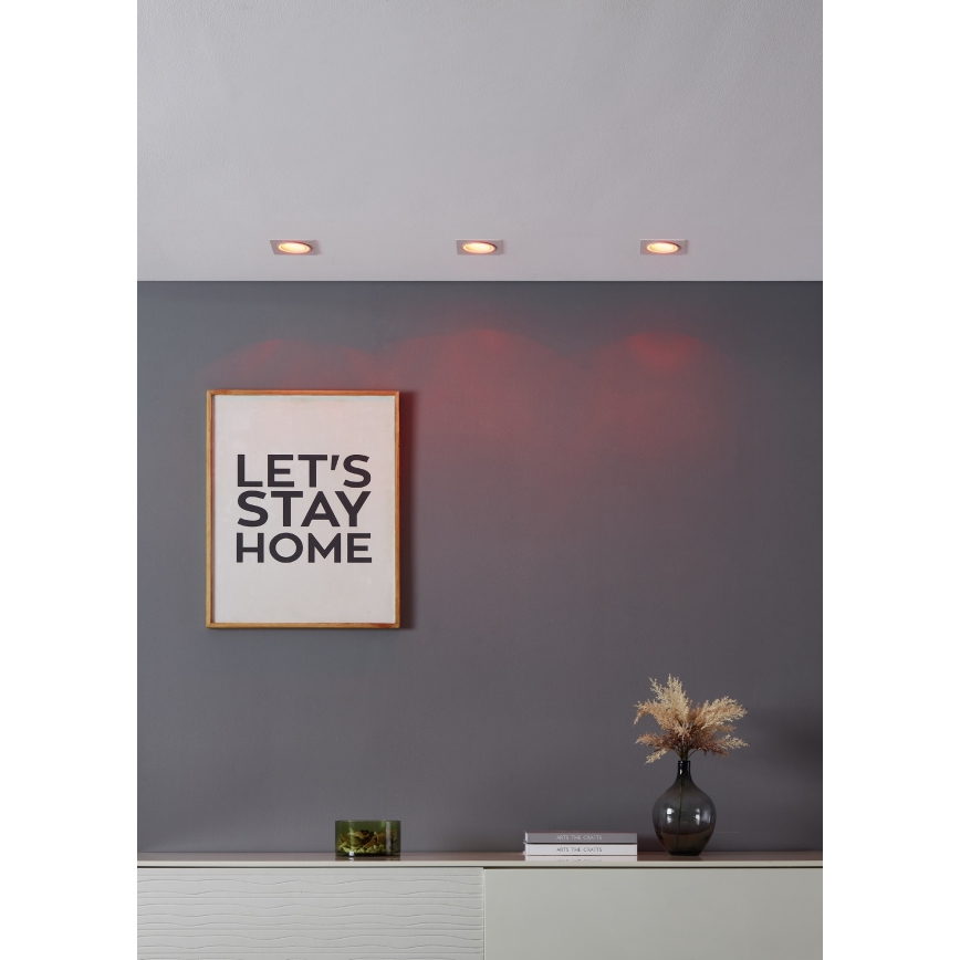 Eglo - LED RGBW Foco de encastrar com regulação LED/4,7W/230V branco